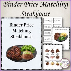 Binder Price Matching Task-Steakhouse